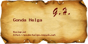Gonda Helga névjegykártya